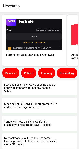 NewsApp Mobile